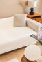 Premium Non-Slip Sofa Cover for Three Persons, Washable, Stain-Resistant, Cream Sofa Cover (165X205) - 2