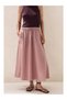 Cotton Poplin Midi Women's Skirt - 3