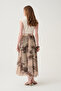 Flared skirt with ruffles - 4