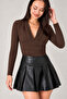 V-Neck Stylish Sandy Blouse