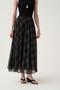 Flared skirt with ruffles - 6