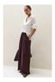 Cotton Voile Blended Wide Leg Women's Trousers - 3