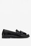 Women's tassel detailed loafer shoes real leather miren black