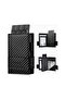 Rfid Protected Leather Pop-Up Men's Card Holder Wallet