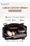 Women's Elegant Patent Leather Shoulder Bag Fashion Crocodile Pattern Design with Large Capacity Han - 4