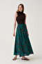 Emprime flared skirt with volan