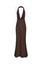 Satin Plunging Cowl Neck Maxi Dress Women's Dress - 2
