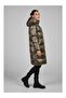 Quilted Coat Selection 8025 Luxury Long Hooded Women's Coat - 2