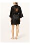 Kimilord Women's Silk Kimono, Shawl Collar, Belted, 100% Silk, 85 cm Length - 2