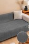 Premium Non-Slip Sofa Cover for Three Persons, Washable, Stain-Resistant, Anthracite Sofa Cover (165X205) - 2