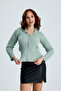 Zippered Hair Knitwear Cardigan - 4