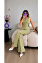 Khaki Buttoned Vest Trousers Blazer Suit - 2