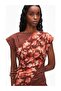 Desert Floral Patchwork Luxury Design Floral Patterned Blouse - 7
