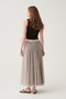 Flared skirt with ruffles - 3