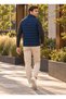 Men's Stand Collar Zippered Quilted Puffer Vest - 5