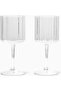 Wave Set of 2 Borosilicate Handmade Glass Cups - 3