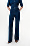 Spanish Style High Waist Slim Fit Denim Trousers - 4