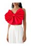Sibella Bow Strapless Top with Sculptural Bow Detail, Chic and Feminine - 4