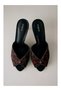 Maeve Peep Toe Kitten Heeled Leather Women's Shoes - 5