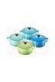 4-Piece Luxury Design Mini Ceramic Pot Set 250 ml