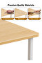 Computer Desk with Shelf, Sturdy Steel Office Table & Gaming Desk, Rounded Corner Design, Scratch Resistant Waterproof Top - 4