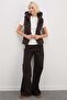 Scuba Fabric Garnished Hooded Inflatable Vest - 4