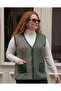 Plus Size Steel Mesh Classic Leopard Pattern Knitted Women's Vest