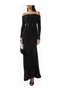 Black Off-Shoulder Maxi Dress - 3