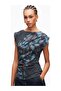 Desert Floral Patchwork Luxury Design Floral Patterned Blouse - 7