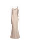 Ruffled Bust Detail Satin Maxi Women's Dress