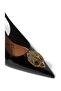 Large Eagle Slingback 85 Leather , Luxury Design Women's Heeled Shoes - 2