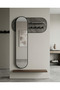 Modern Wall-Mounted Entryway Mirror with Shelf and Coat Rack
