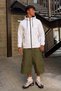 Men's Full Zipper White Sports Raincoat & Windbreaker - 6