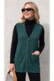 Stone-Embellished Steel Knitted Tricot Women's Vest