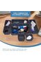 8-Pack Felt Drawer Storage Tray, Desk Felt Small Square Storage Box, Space Saving (Dark Gray) - 4