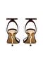 Alivia Women's Red Gold Heeled Sandals - 4