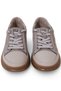 Women's Genuine Leather Rubber Laced Nubuck Detailed Casual Shoes with Patches B4750 - 4