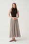 Flared skirt with ruffles