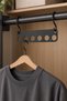 Clothes Hanger Organizer – Metal Hanger Organizer for Inside the Closet, Space-Saving - 2