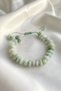 Amazonite Natural Stone Flat Cut Macrame Knitted Adjustable Bracelet - 2