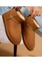 Life Style Fashion Winter Warm Flexible Sole with Plush Fur Inside Thin Sole Women's Short Mini Boots - 6