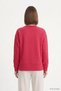 Patterned Crew Neck Blouse 8363A Red - 5