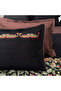 Sıla Black Double 100% Cotton Flannel Duvet Cover Set - 3