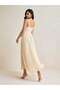 Rochie maxi, bej - S - 2
