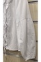 Women's White Shirt with Ruffle Tie Detail, 100% Linen - 5
