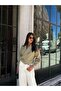 Women's Khaki Belt Detailed Short Jacket - 5