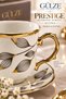 Prestige / Diomand Series / Alvina Model 2-Person Coffee Cup Set (Fine Bone Porcelain) - 2