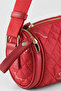 Zely women's printed parachute fabric cylinder shoulder bag - red - 2
