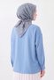 Soft Scarf Vintage Floral Sky Blue - 3