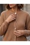 Button Detailed Thessaloniki Knit Soft Textured Knitwear Cardigan - 2